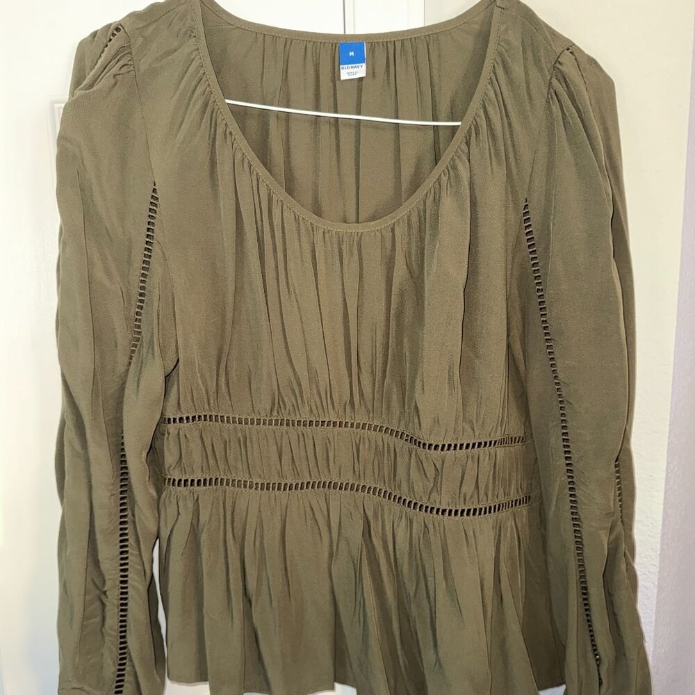 Old Navy Boho Long Sleeve Blouse Size M
